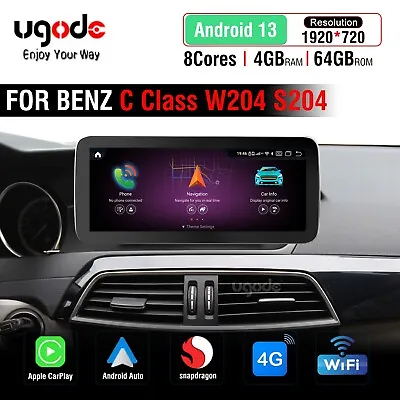 10.25  Android Screen Display CarPlay Navigation Mercedes Benz C Class W204 S204 • $469