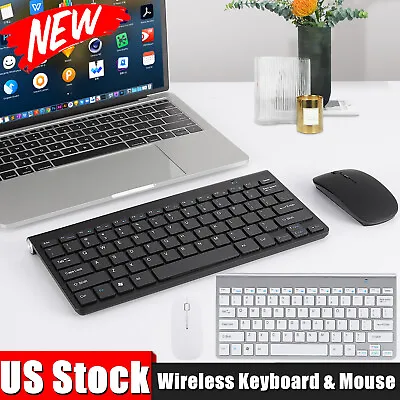 Mini Wireless Keyboard And Mouse Set Waterproof 2.4G For Mac Apple PC Computer • $14.55