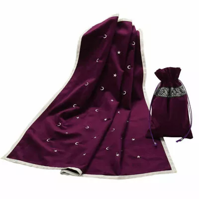 Gothic Embroidered Altar Tarot Card Cloth Tablecloth Divination Table Cover • $19.99