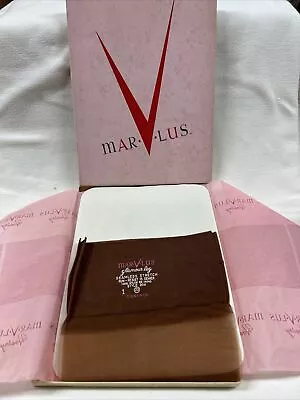 Vintage Nylon Stockings By MAR-V-LUS Color Cinnamon Style 304 C112 • $24.99