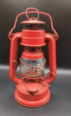 Nier Feuerhand 175 Red Super Baby Oil Lantern Lamp Jena Glass Globe W Germany • $59.95