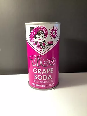 TICO Grape Soda 12oz Soda Can Michigan Beverage Co. Detroit MI EMPTY 🥤  • $7.99