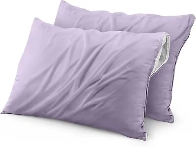 2 Pack Bed Bug Proof Zippered Pillow Encasement Waterproof Utopia Bedding • $14.44