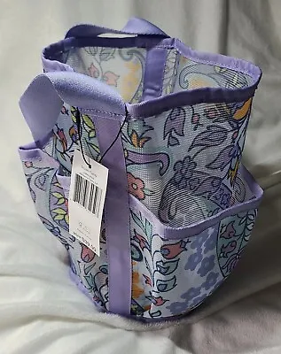 NEW! Vera Bradley Shower Caddy Tote -Dorms Maddalena Paisley Lavender Purple 💜 • $15