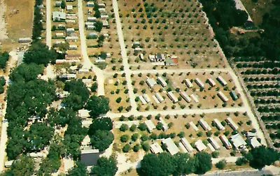 Postcard Trailer Park Moss Bradenton FL A250 Aerial View Photo Mobile Homes • $5.65