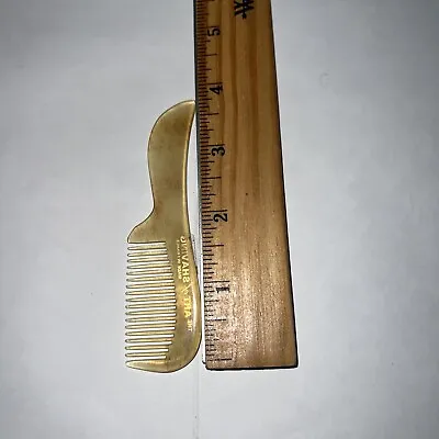 Blonde Horn Mustache Comb Blonde. Made In France. The Art Of Shaving • $24.98