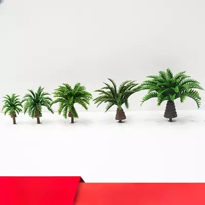 30PC Mix HO/OO Scale Coconut Tree Miniatures Summer Green Plants Scenery Model • $14.49