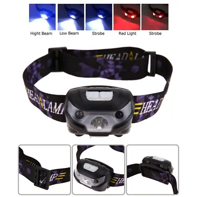 LED Head Torch Waterproof Headlight Lamp Induction Headlamp USB Rechargeable • $15.99