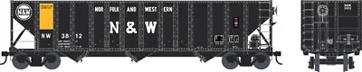 Bowser N&W  Wood Chip Loading  100-Ton Hopper Cars (assorted #'s) RTR *FREE SHIP • $28.95