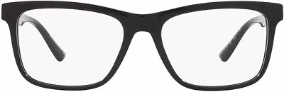 Versace VE 3319 GB1 Black Plastic Square Eyeglasses 55mm • $84.99