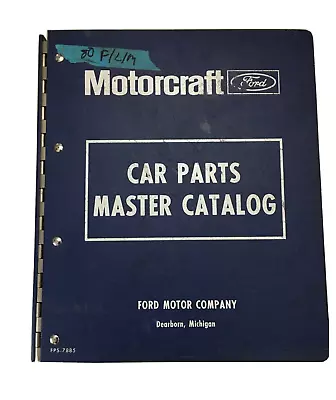 OEM 1980 Mercury Marquis Car Parts Master Catalog By Motorcraft + Ford • $255