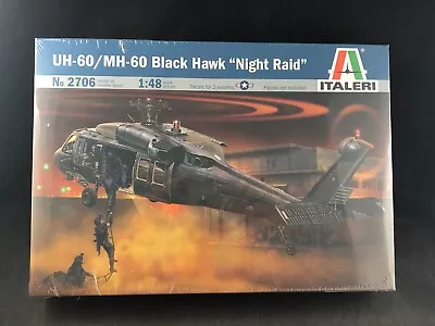 $39.99 • Buy Italeri UH-60 Blackhawk  Night Raid  Helicopter 1:48 SC Plastic Model Kit 2706