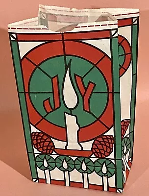 12 Vtg Paper Grab Bags Loot Bags CHRISTMAS Party Bags “JOY” Paradise Valley Inc. • £15.44