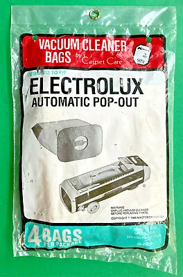 Vintage Unopened Electrolux Vacuum Cleaner Bags Four (4) 1960s Vacuum • $5.99