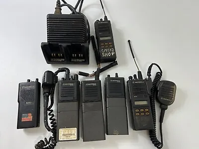 Motorola Handheld Radio Lot Of 7 Walkie Talkies For Parts Not Tested MT1000 • $49.99