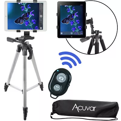 Acuvar 57  Tablet Tripod + Wireless Remote For Apple IPad IPad Air IPad Mini • $21.99