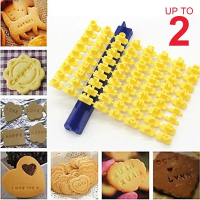 Fondant Cake Stamp Biscuit Mold Cutter Cookies Alphabet Embosser Letter Number • £6.34