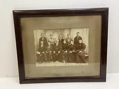 KRESGE FAMILY PHOTO Victorian Picture Frame Gesso Wood Antique Vintage Oak 16x20 • $49.99