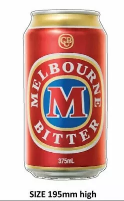Melbourne Bitter Beer Can  Stickers  Camping Trailer Bar Fridge • $4.95