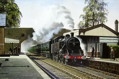 ULSTER TRANSPORT RAILWAY PORTRUSH TRAIN AT WHITEABBEY 1960s RARE MOUNTED PRINT • £12