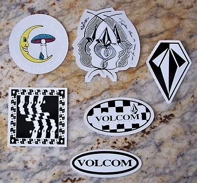 Volcom Stone Vinyl Sticker/Decal Skateboarding Snowboarding Surfing BMX Lot Of 6 • $16