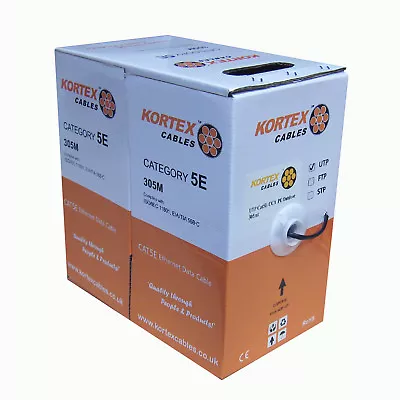 £41.99 • Buy Cat5e UTP External (Duct Grade) Networking, Ethernet Cable, CCA, 305M, Black 