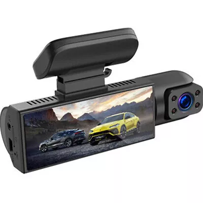 $38.60 • Buy Dash Cam 3.16in Night Vision Dual Lens Car DVR Recorder Front Inside Camera HD