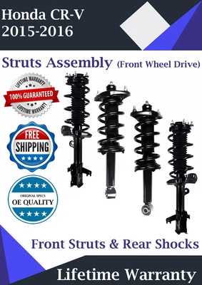 $389 • Buy New OE Front And Rear Strut For 2015-2016 Honda CR-V FWD 2.4L Lifetime Warranty