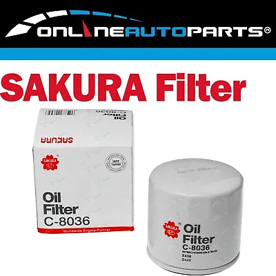 Sakura Engine Oil Filter For Mazda MX-5 NA NB 1.8L 4cyl BP 1993~2005 • $7.95