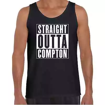 Mens Tank Singlet  Straight Outta Compton Nwa Hip Hop Gangster Rap Eazy E • $28.95