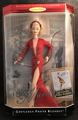 BARBIE AS MARILYN~GENTLEMEN PREFER BLONDES (in The Red Dress)~GORGEOUS~NRF BOX • $44.99