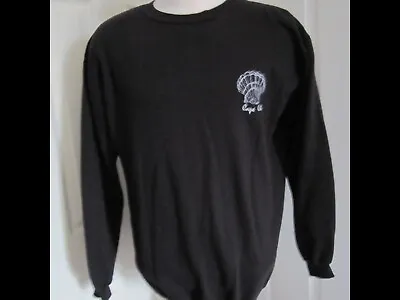 Vintage Black Cape Cod Pullover Sweatshirt One Size Beach Wear • $22.99