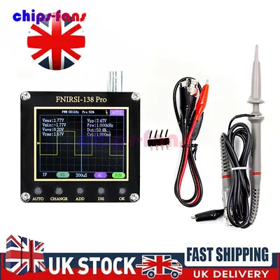 FNIRSI-138 PRO Digital Handheld Oscilloscope 2.5MSa/s 200KHz Analog Bandwidth UK • £26.99