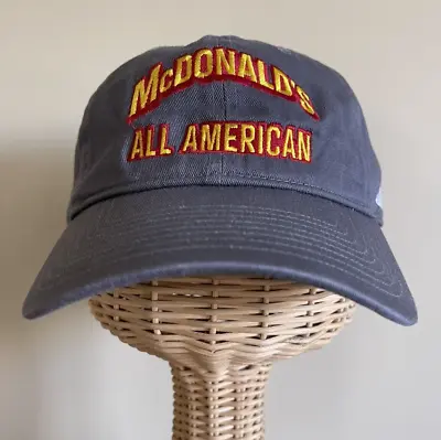 Adidas McDonald's All American Game Hat Cap Grey Adjustable Yellow Red 2023 • $29.99