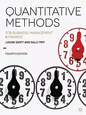 Quantitative Methods: For Business Mana... Sally Piff • $18.99