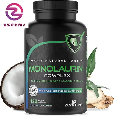 Monolaurin Capsules Supplements - Tick Bite Immune Support - Lauric Acid Astrag • $47.28
