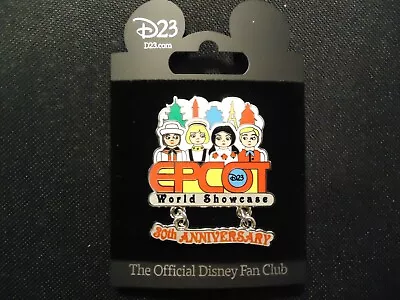 Disney D23 Epcot 30th Anniversary World Showcase Pin On Card • $29.99