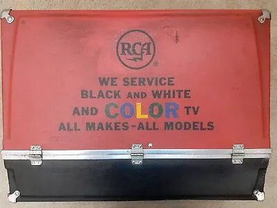 RCA Tube Caddy Radio Tv Etc. Repairman's Case Large Vintage Red & Black Sku#179 • $100