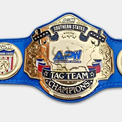 Apw Customized Tag Team Championship Title Belt • $130.70