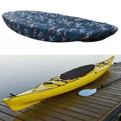 Universal Kayak Canoe Boat Waterproof UV Resistant Dust Storage Cover Blue New • £17.89