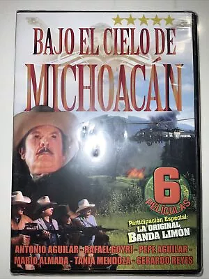 BAJO EL CIELO DE MICHOACAN - 6 Películas DVD Pepe Y Antonio Aguilar MARIO ALMADA • $8.24