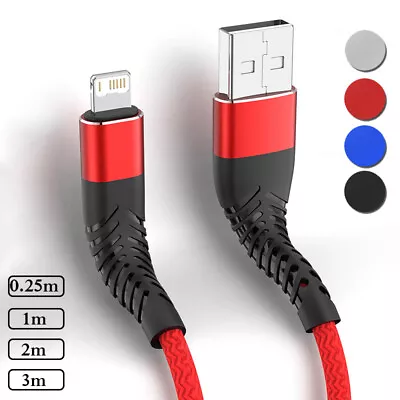 Short / Long USB Data Cable For IPhone 14 13 12 11 XS 8 7 6 5 Fast Charging Cord • $7.39