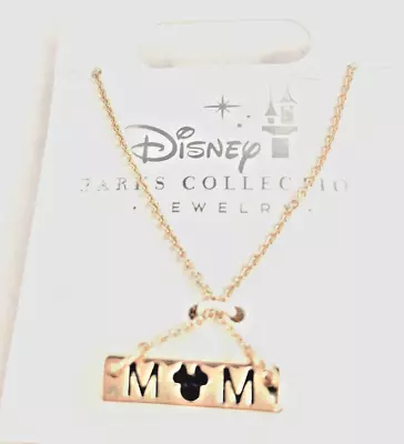 Disney Parks Jewelry Collection Minnie Mom Bar Necklace In Gold-NWT! • $16.95