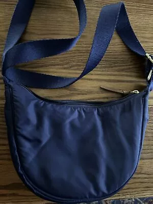 Nwot J.Jill Navy Nylon Crossbody Bag • $15
