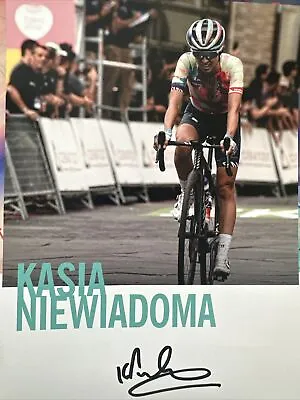 £15 • Buy Kasia Niewiadoma Cycling Through The Race SIGNED Flyer Size A5
