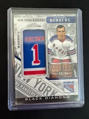 2023-24 Ud Black Diamond Retired Numbers Ed Giacomin /99 • $36.58