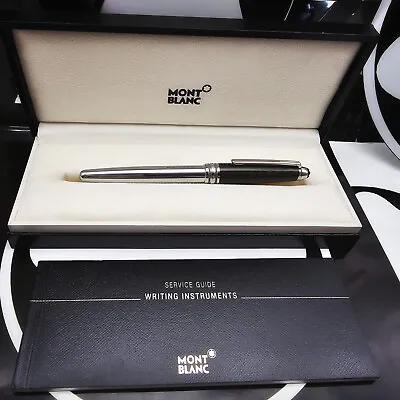 MONTBLANC Meisterstuck Solitaire Carbon Steel Classic Rollerball Pen 5833 MINT • $449