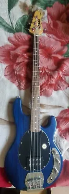 Sterling By Music Man S.U.B. StingRay Rosewood Fingerboard Bass Transparent Blue • $225