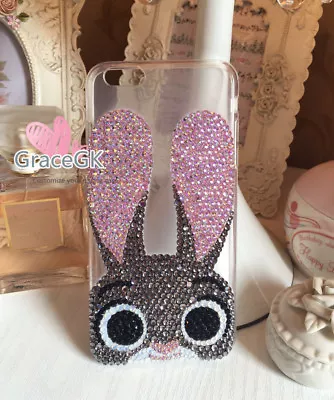 Bling Unique Cute Rabbit Phone Case For Smart Phone For IPhone For Samsung • £11.46