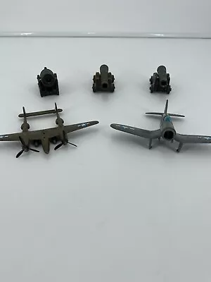 Vintage Military Desktop Diecast Toys Penncraft Cannons P-38 • $9.95